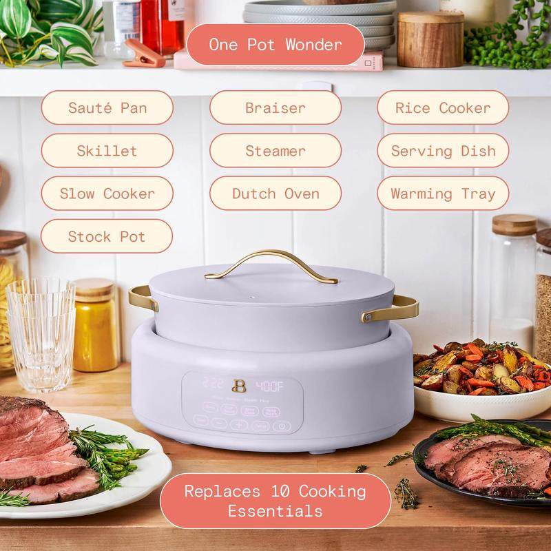 Beautiful 10 in 1 Electric Multi-Cooker, Lavender by Drew Barrymore