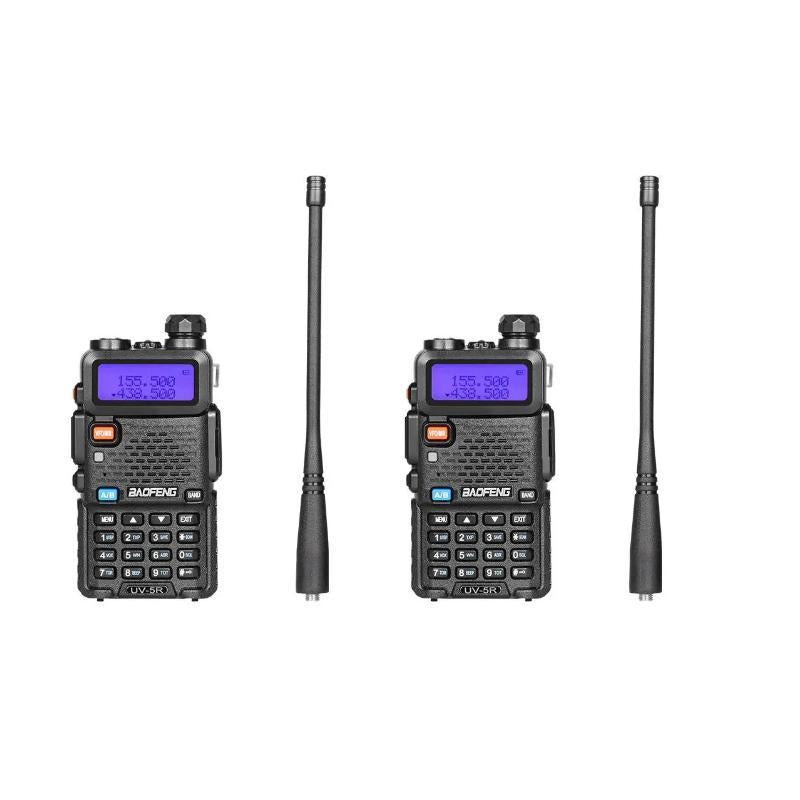 Baofeng UV-5R Dual Band Two Way Ham Radio Transceiver, Long Range Supports CHIRP Portable Handheld Walkie Talkie