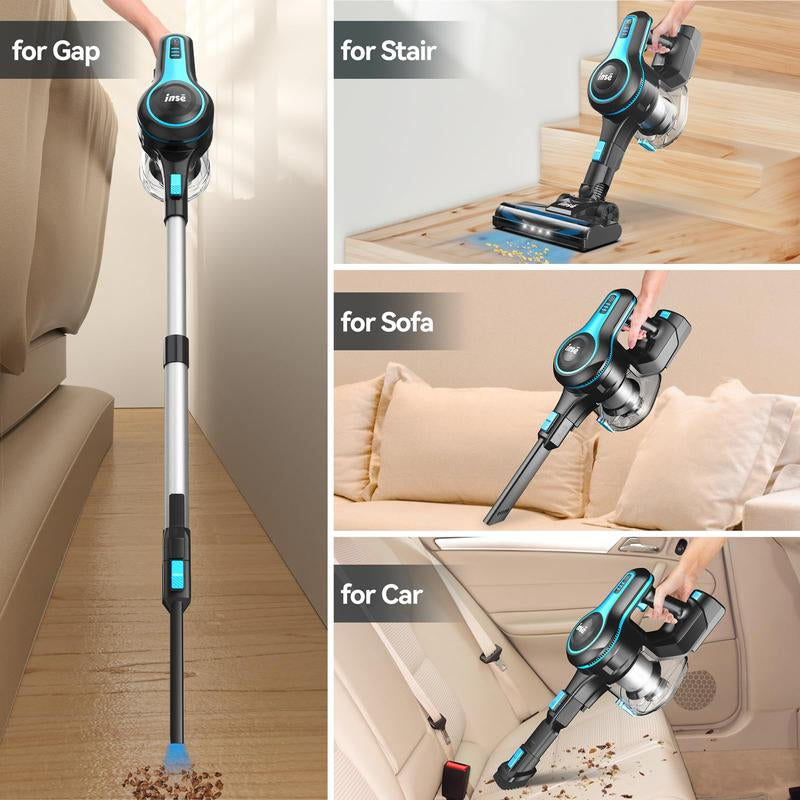 6-In-1 Cordless Stick Vacuum Rechargeable Battery, 45 Minutes Runtime, Two Power Modes, Holiday Gift-N5T Wireless Cleaner