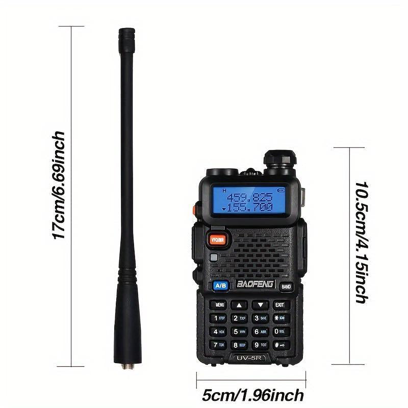 Baofeng UV-5R Dual Band Two Way Ham Radio Transceiver, Long Range Supports CHIRP Portable Handheld Walkie Talkie